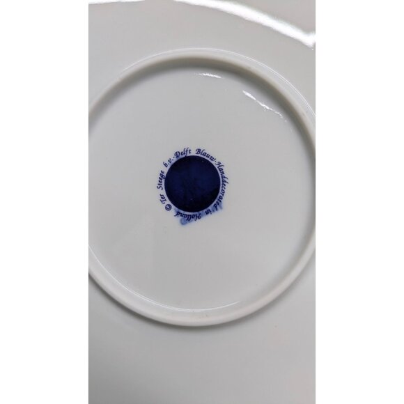 Ter Steege Delft Blauw Holland White Serving Tray Blue Floral Design - Picture 11 of 11